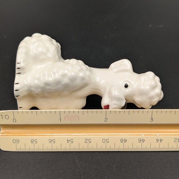 Vintage Goebel White Porcelain Poodle in Seated Position - Picture 6 of 7
